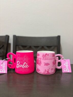 Barbie Two-Tone Pink Ceramic Mug Duo